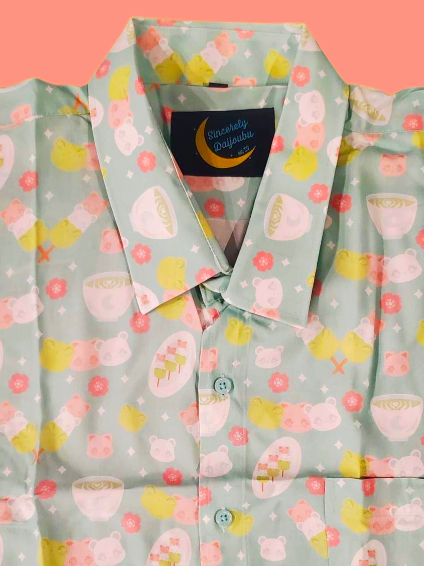 Mochi Green Tea Button-up