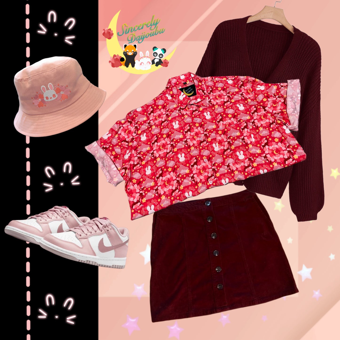 Magical Pink Button-up