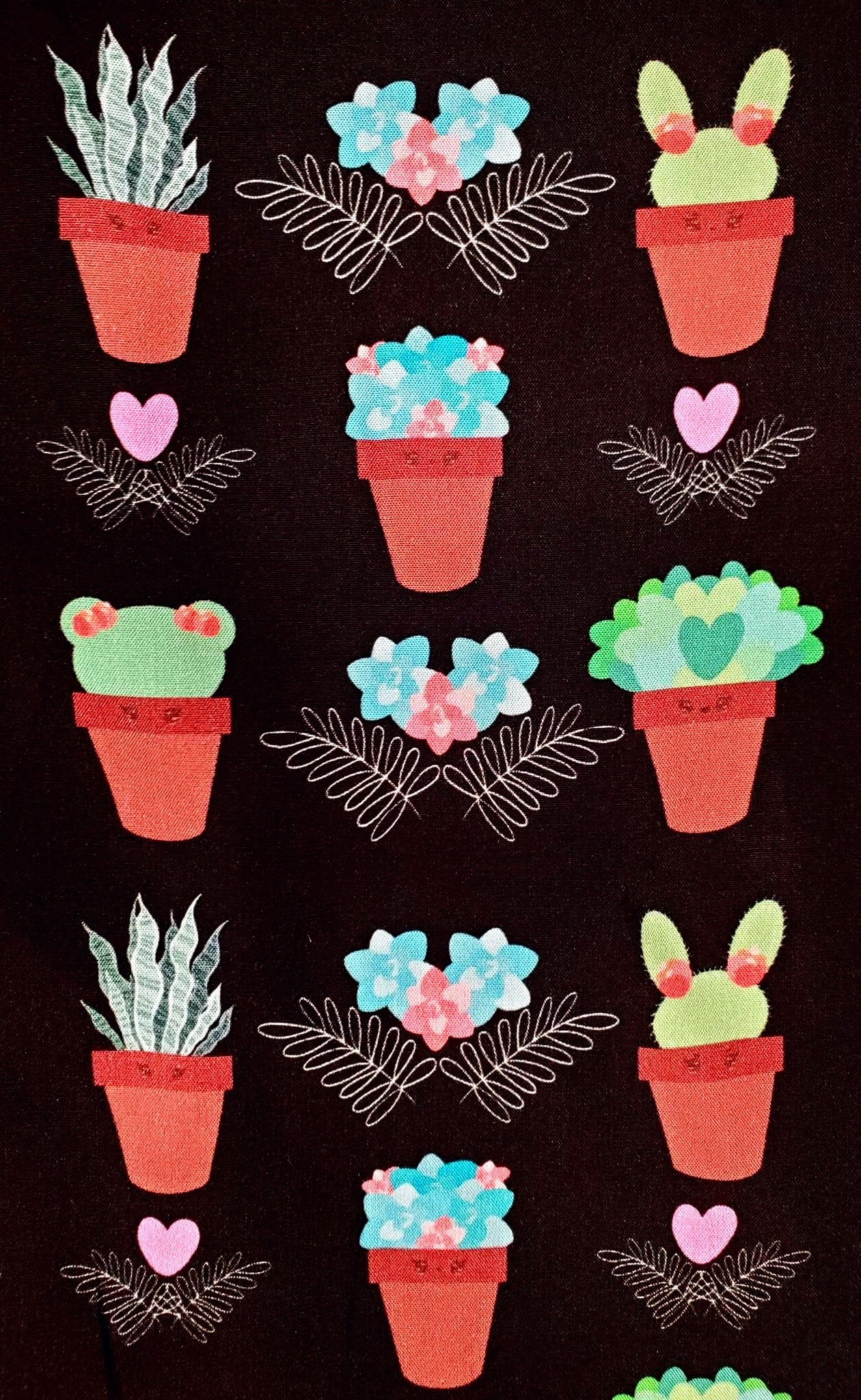 Cute Succulents Button-up